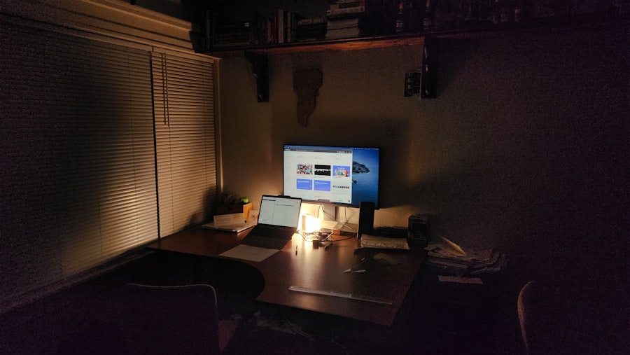 Photo productive working remotely
